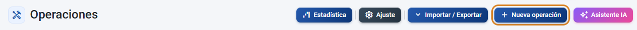 Botão Nova operação para adicionar um acabamento com os seus custos no CotizaPrint